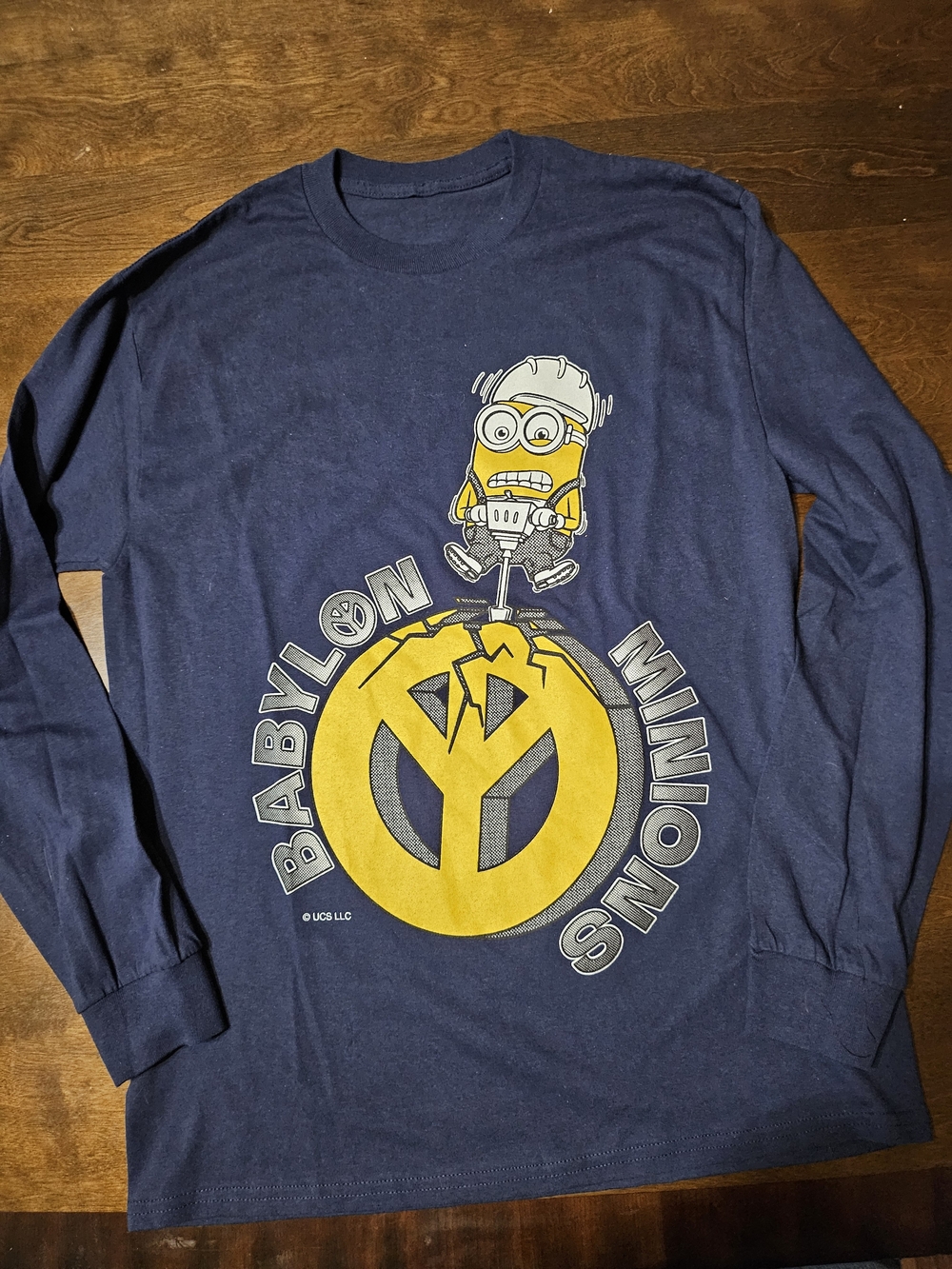 Mens Minions Graphic Long Sleeve Tee - Medium